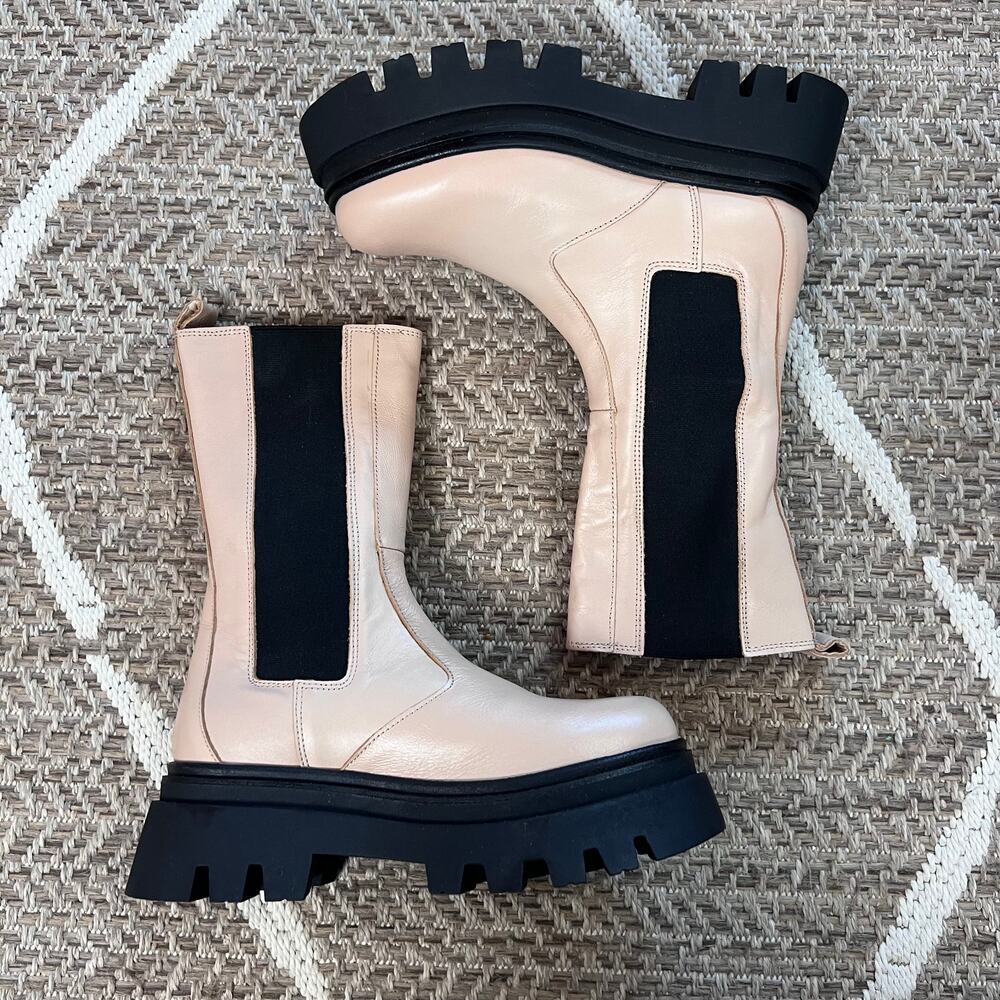 ALOHAS Chunky Lug Sole Boot Sz 38/ US 7-7.5